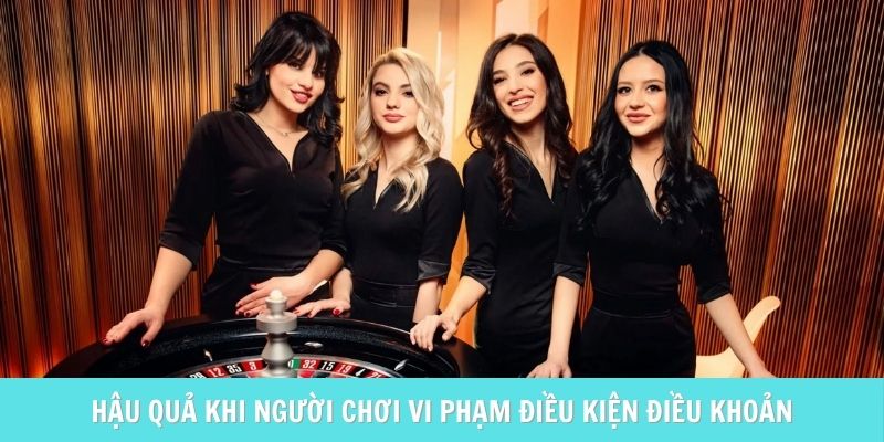 Hậu quả khi người chơi vi phạm điều kiện điều khoản
